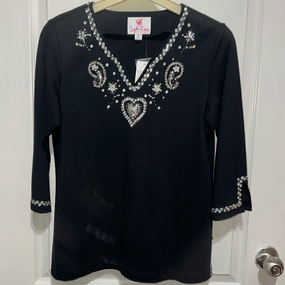 Quacker Factory sequence shirt